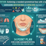 14 Point Plan for Chin Augmentation using Intra Oral Chin Implants