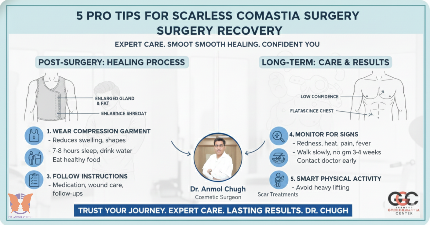 5 Pro Tips for Scarless Gynecomastia Surgery Recovery