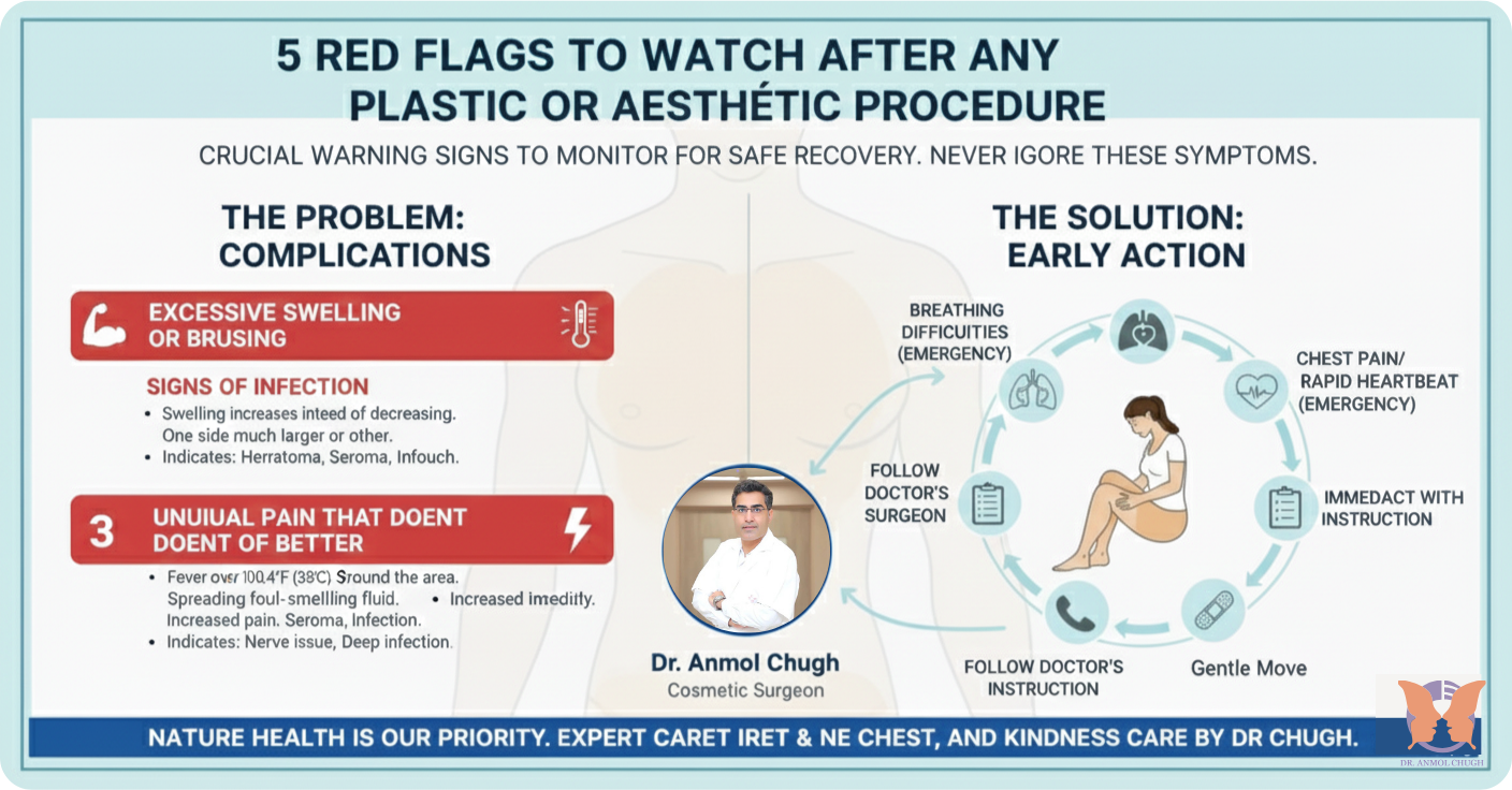 5 Red Flags to Watch After Any Plastic or Aesthetic Procedure