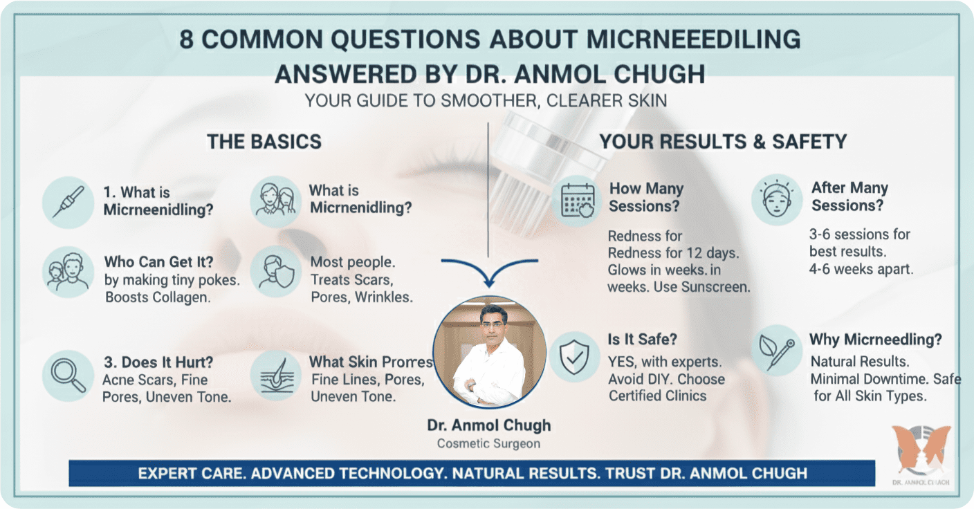 8 Common Questions About Microneedling Answered by Dr. Anmol Chugh