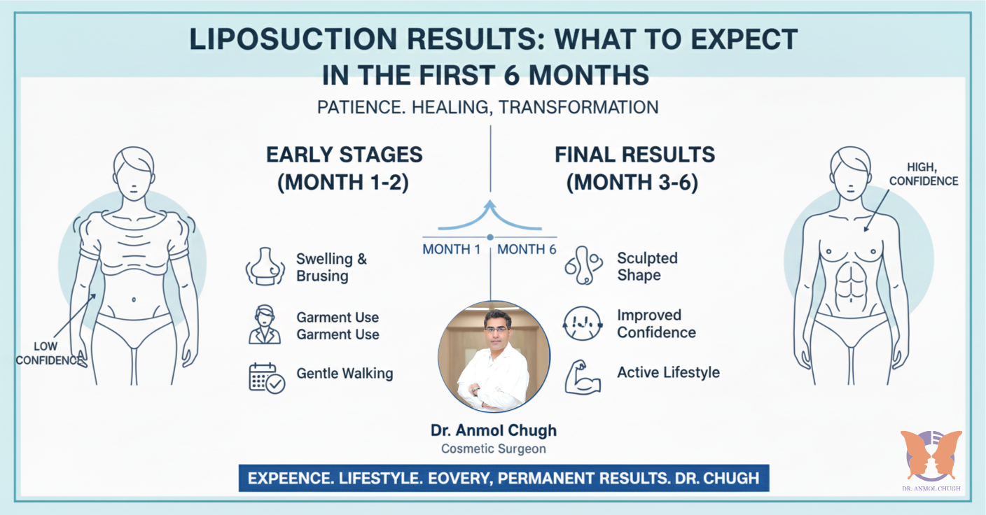 Liposuction Results: What to Expect in the First 6 Months