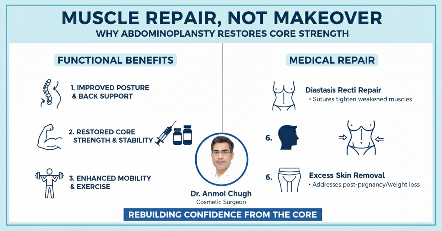 Muscle Repair, Not Makeover, Why Abdominoplasty Restores Core Strength
