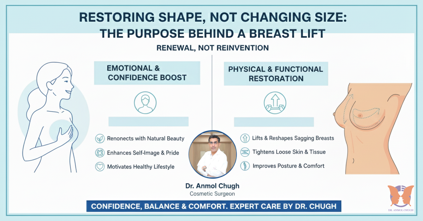 Restoring Shape, Not Changing Size The Purpose Behind a Breast Lift Restoring Shape, Not Changing Size: The Purpose Behind a Breast Lift