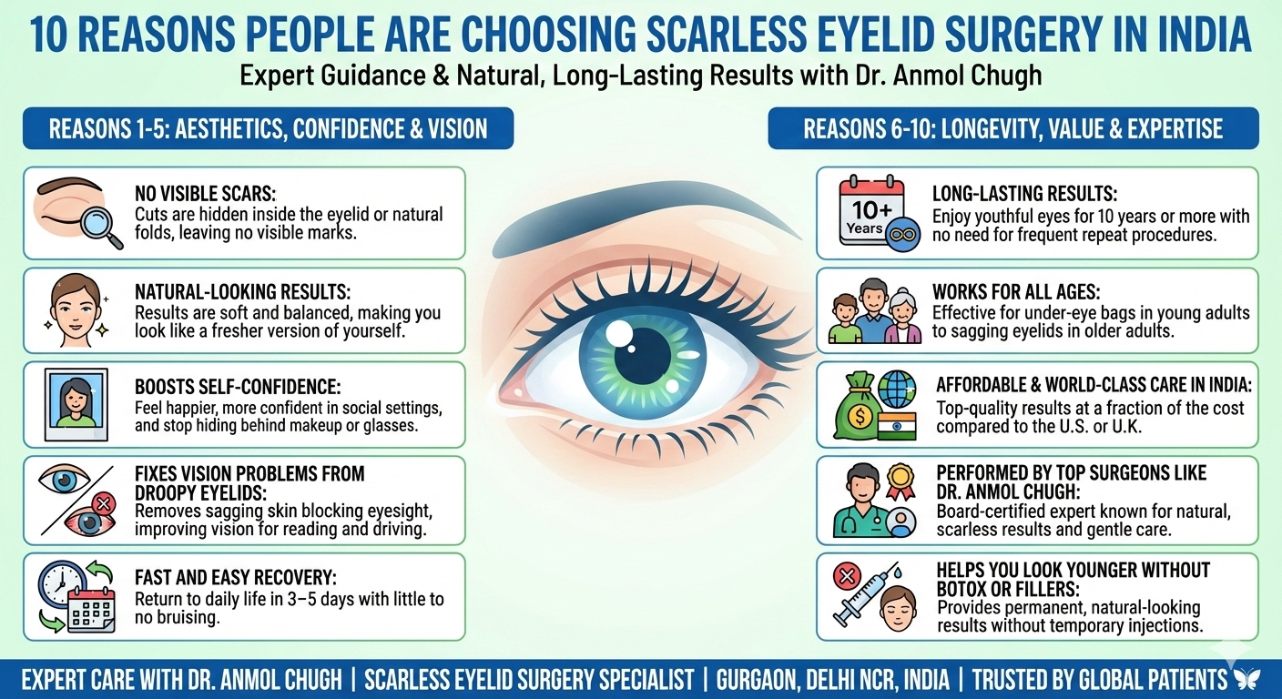 10 Reasons People Are Choosing Scarless Eyelid Surgery in India