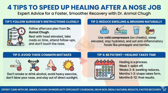 4 Tips to Speed Up Healing After a Nose Job
