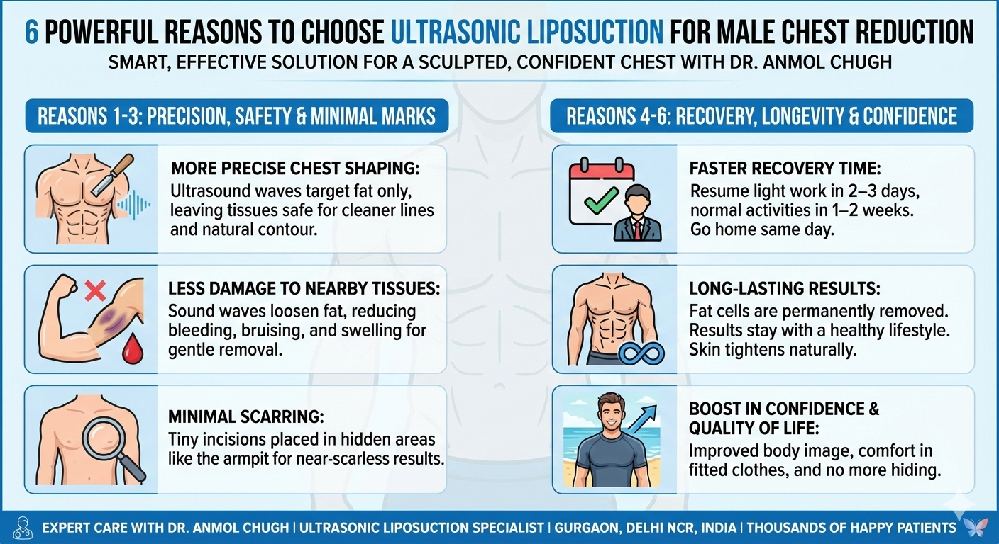6 Powerful Reasons to Choose Ultrasonic Liposuction for Male Chest Reduction