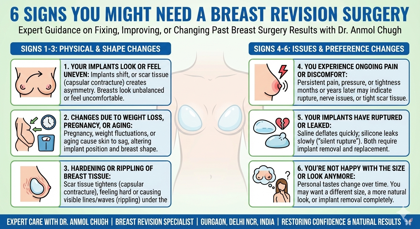 6 Signs You Might Need a Breast Revision Surgery