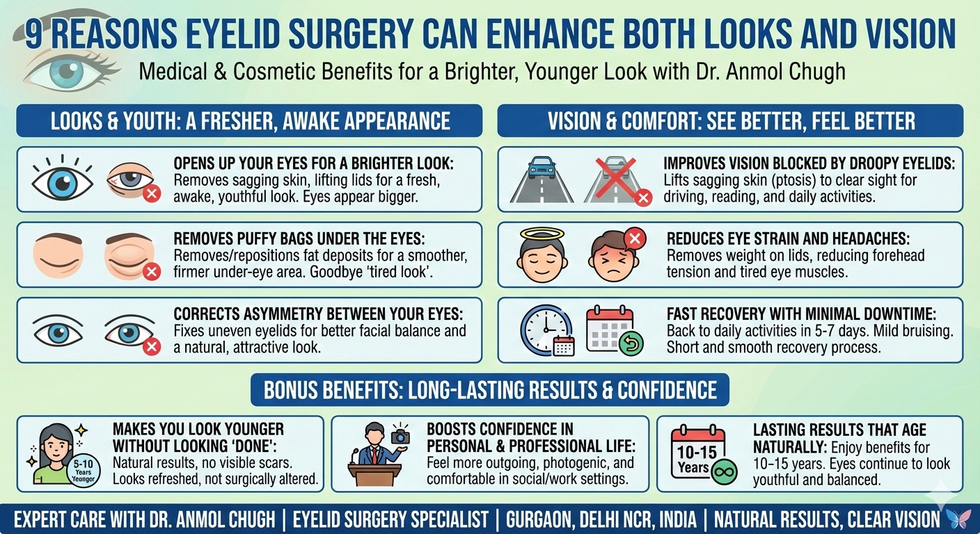 9 Reasons Eyelid Surgery Can Enhance Both Looks and Vision