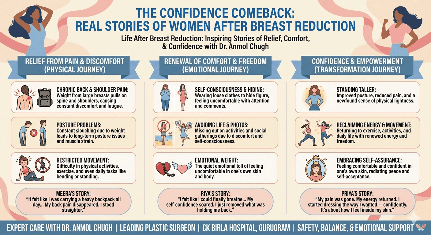 The Confidence Comeback Real Stories of Women After Breast Reduction
