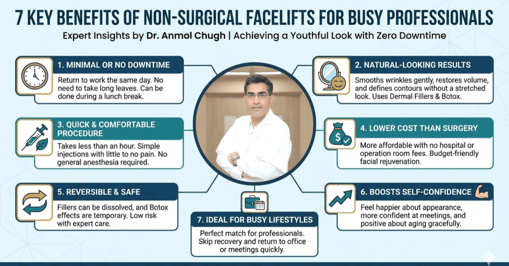 7 Key Benefits of Non-Surgical Facelifts for Busy Professionals