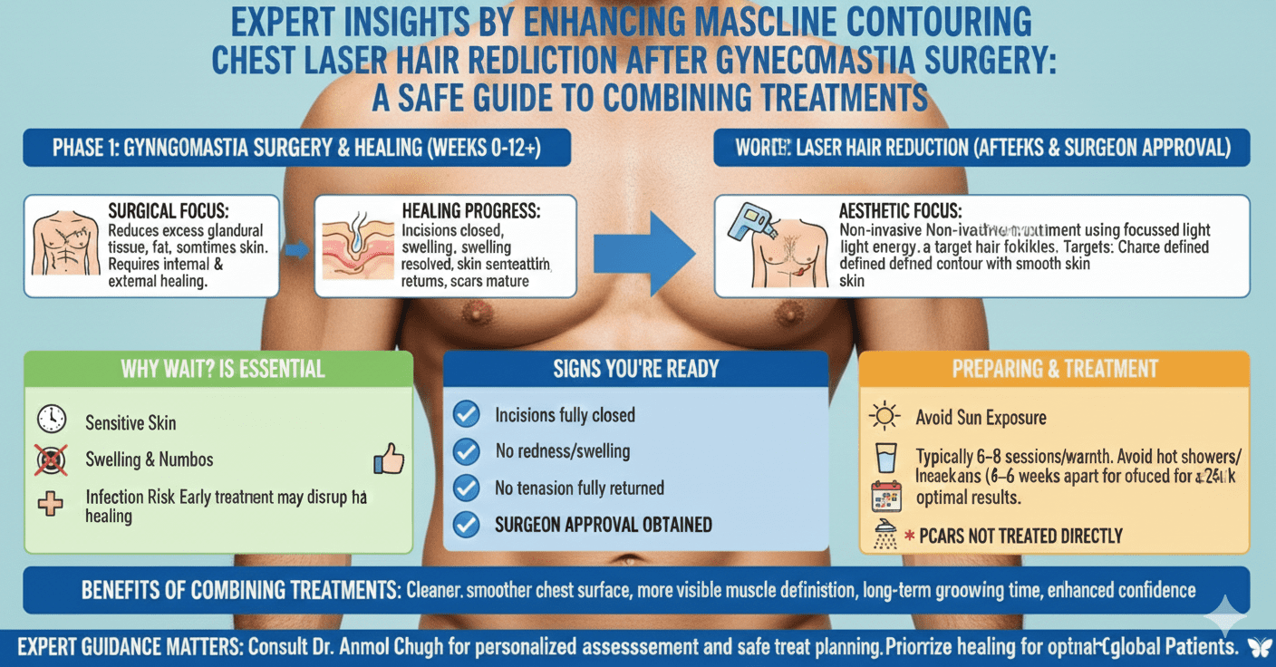 Had Gynecomastia Surgery and Wondering When You Can Start Chest Laser Hair Reduction?
