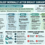 Sleeping normally after breast surgery with safe recovery tips