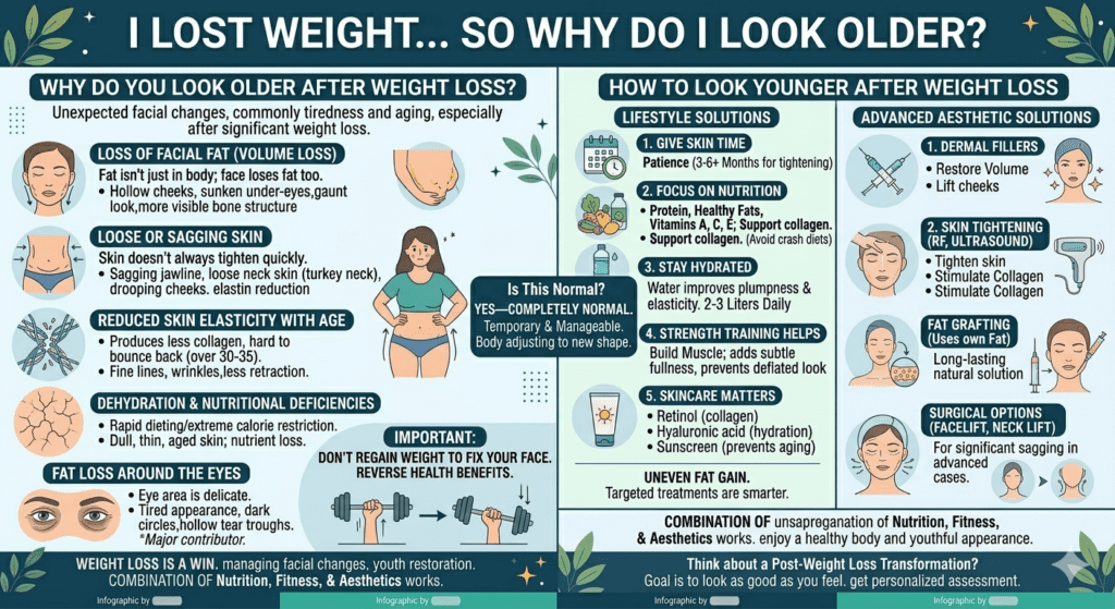 Why weight loss can make the face look older and how to address it