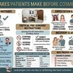 Common mistakes patients make before cosmetic surgery procedures