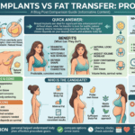 Comparison of breast implants and fat transfer with pros and cons