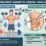Comparison of gynecomastia surgery and exercise for male chest reduction