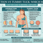 Comparison of liposuction and tummy tuck procedures and results