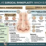 Comparison of non-surgical and surgical rhinoplasty procedures