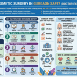 Doctor explaining safety of cosmetic surgery in Gurgaon