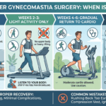 Safe timeline for returning to gym after gynecomastia surgery