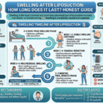 Swelling duration and recovery after liposuction surgery