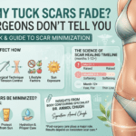 Tummy tuck scar healing and fading over time