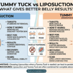 Comparison of tummy tuck and liposuction for better belly contouring results