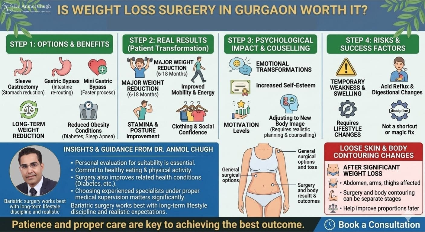 Real results, costs, and risks of weight loss surgery in Gurgaon