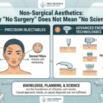 Dr. Anmol Chugh explaining the science behind non-surgical aesthetic treatments and facial rejuvenation