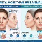 Rhinoplasty improving facial balance, nose shape, and overall facial harmony