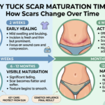 Tummy tuck scar healing stages and appearance changes over time